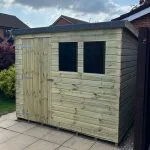 Heavy Duty Pent Shed – Door Left Front