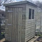 Standard Pent Shed – Door Left Gable