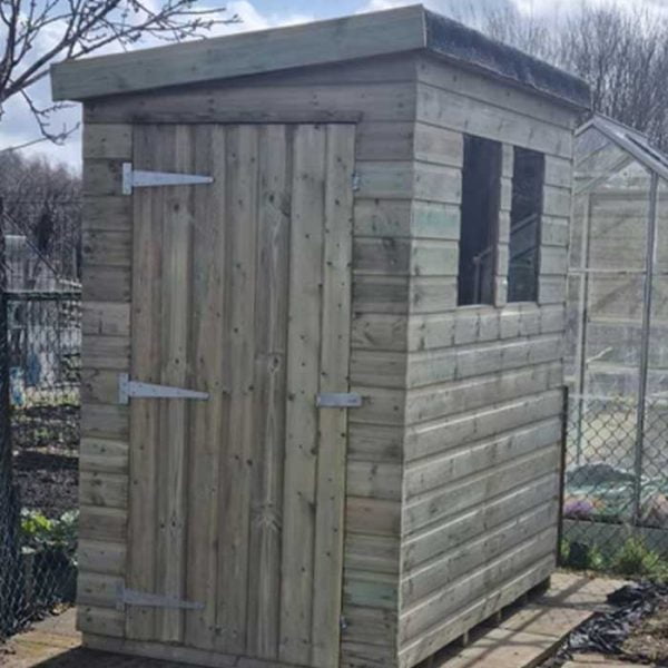 Standard Pent Shed – Door Left Gable