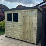 Heavy Duty Pent Shed – Door Right Front
