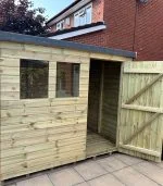 Standard Pent Shed – Door Right Front - Image 2