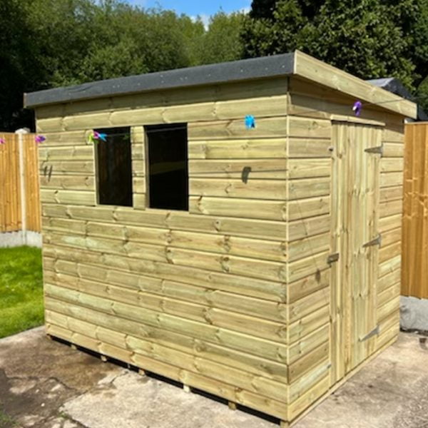 Heavy Duty Pent Shed – Door Right Gable